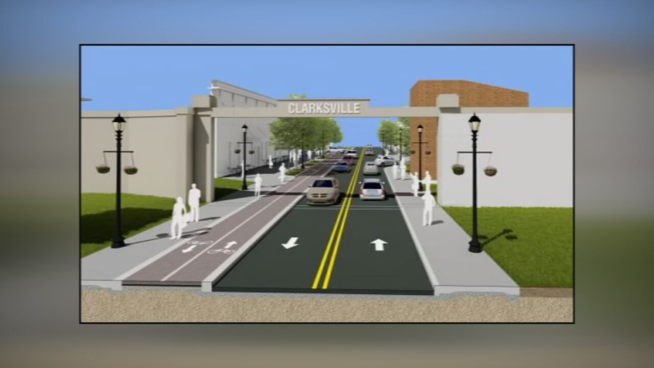 Clarksville floodwall rendering-June 2023